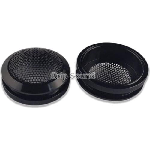 For 1.5" inch Speaker Grill Conversion Net Cover Car Audio Decorative Circle Full Metal Mesh Grille 54mm #Black