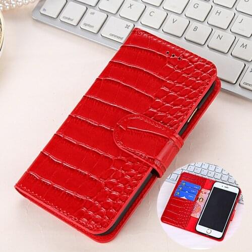 Luxury Crocodile Grain Leather Case for MI10 Case Flip Wallet Case For MI10