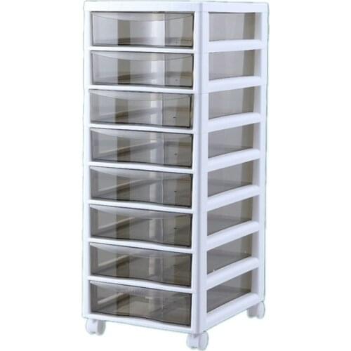 Drawer type storage cabinet childrens wardrobe storage cabinet household baby snack cabinet bathroom crevice finishing