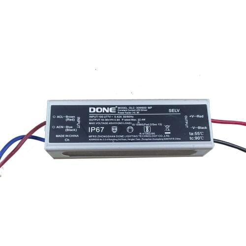 IP67 Outdoor Lighting LED Driver 900mA 1200mA Constant Current Output Voltage 18V 21V 24V 27V 30V 33V 36V