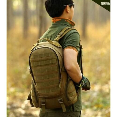 Outdoor 35L travel Camouflage handbag Tactical Military waterproof Nylon bag Molle Sports Camping Hiking High capacity Backpacks
