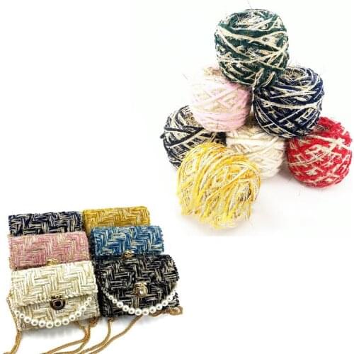 100g diy hand-woven bag accessories four in one hand mixed wool Knitting Scarves Crochet Yarn Weave Thread DIY Sweater