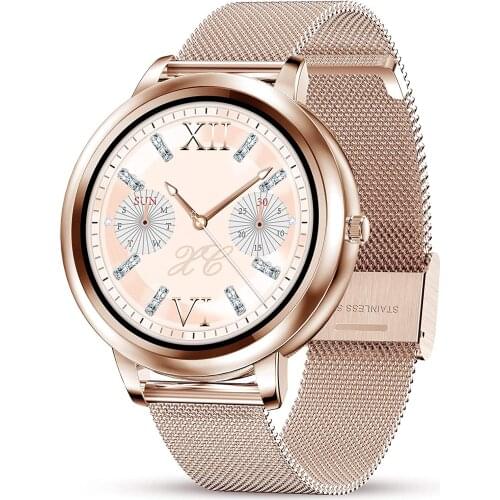 Womens smart watches Bluetooth with heart rate sleep blood pressure monitoring activity tracker waterproof stylish smartwatch