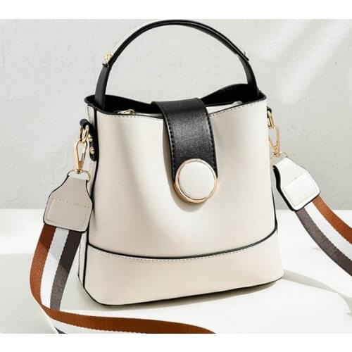 Lady Handbag Luxury Designer Shopping Bag New Messenger Bag Women Bucket Shoulder Bag Large Capacity Casual Pu Leather Vintage