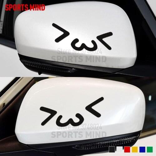 10 Pairs Car Sticker Decal Rearview Mirror Car Styling For BMW Audi Ford Lada Volkswagen Mazda Seat Nissan Opel Kia Accessories