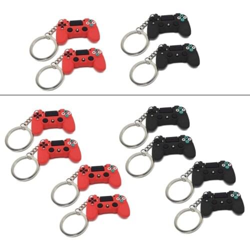 4Pcs Durable PVC Video Game Controller Handle Pendant Keychain Fashion Jewelry