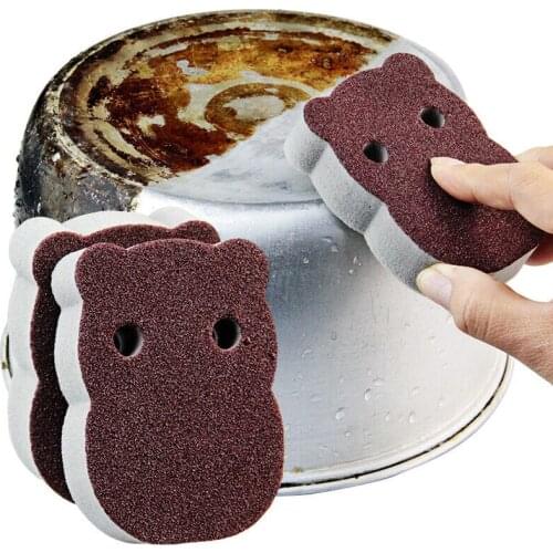 6pcs Kitchen Accessories Magic Sponge Removing Rust Clean Cotton Wipe Cleaner Kitchen Tool Wash Pot Kitchen Utensils Gadgets