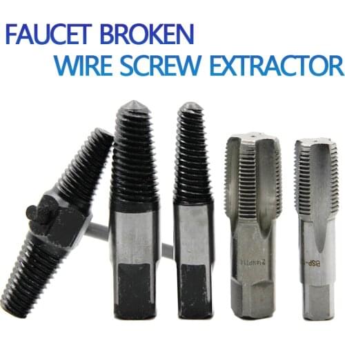 7# 8# Broken Wire Screw Extractor Water Pipe Triangle Valve Tap Remover Tools Drill Bits Out Hole Saw Metal