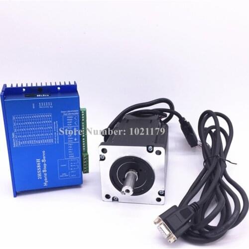 86J18118EC-1000+2HSS86H Closed loop stepping system 8.5N.m Nema 34 Hybird closed loop 2-phase stepper motor