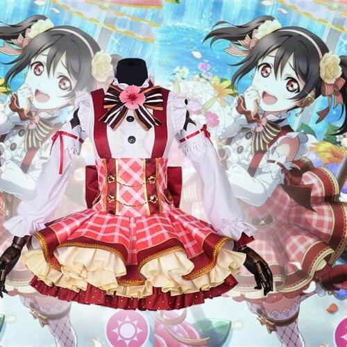 Anime Comic LoveLive! Cosplay Costumes Nico Yazawa Cosplay Costume Bouquet Awaken Uniforms Clothes Suits Wears Dresses Love Live