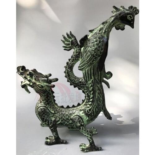 Antique bronze wares, dragon tail crafts, antiques collection