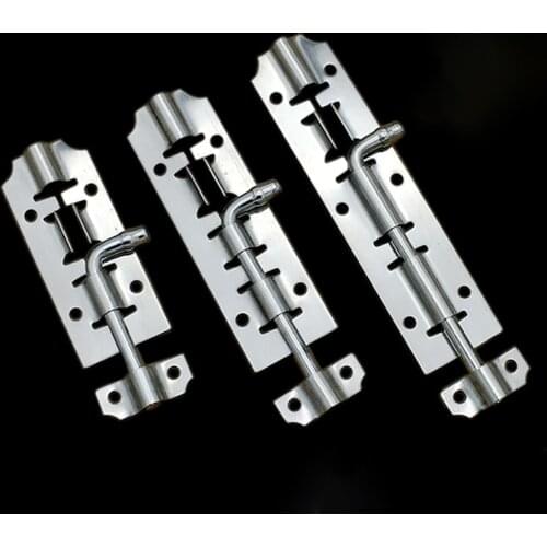 3" 4" 5" Stainless Steel Door Latch Barrel Bolt Latch Hasp For Bathroom Bedroom Gate Lock Durable Safety Hardware Locks