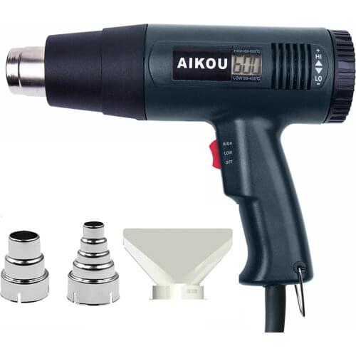 220V 1800W EU Plug Hot Air Gun Digital Display Industrial Grade Heat Hair Dryer Soldering Sticking Automobile Film Tool