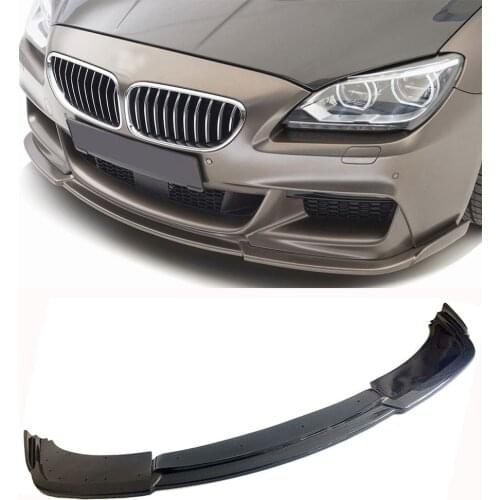 H Style Bumper Carbon fiber Front Lip Spoiler Fit For BMW 6 Series F06 F12 F13 M-Sport