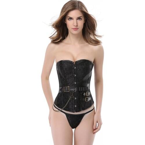 Steampunk Corset Sexy Bustier Top Gothic Corset Overbust Corselet Vest Shaper Women Body Shapewear Plus Size S-6XL корсет