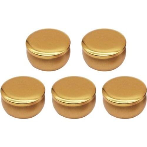 12pcs Luxury Candle Jars With Lid Bulk Round Candle Container Tins Empty Storage Box For Diy Salves Skin Care Beauty Samples