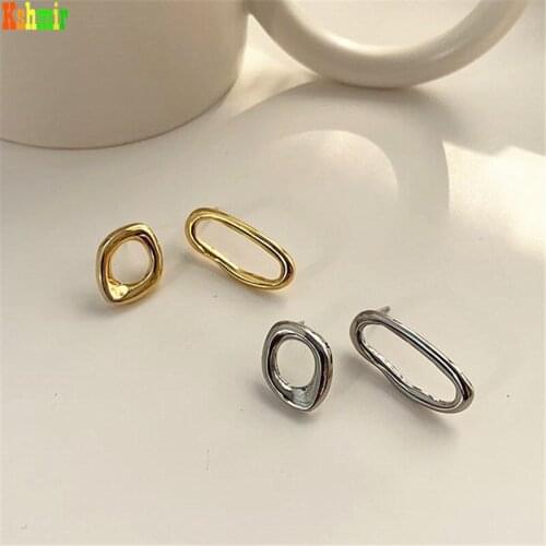 Kshmir New irregular geometry earring stylish web celebrity metal earrings 2021 new earring jewelry gift
