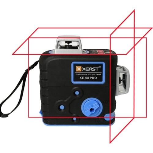XEAST XE-68 pro Laser Level 12 Lines 3D Level Self-Leveling 360 Horizontal And Vertical Cross Super Powerful Red Laser Level