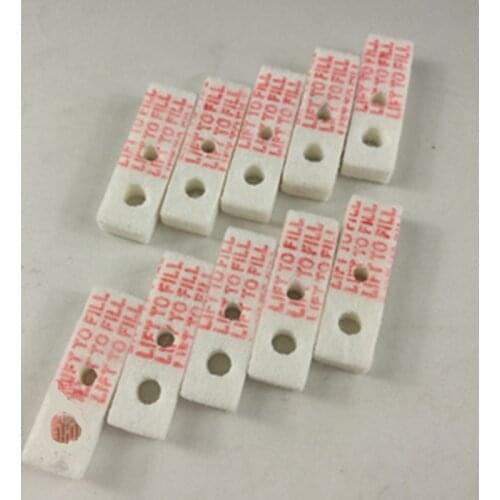 10pcs Oil Absorbent Cotton Pads Sealed Bottom For Zp Narrow Version Slim Kerosene Petrol Lighters Repair Replacement Part Gasket