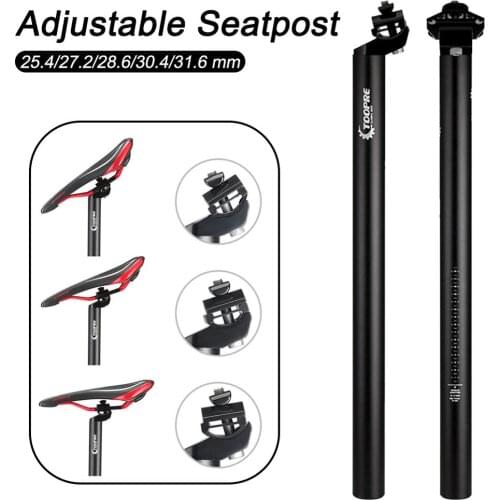 Bicycle Seatpost Aluminum Alloy Adjustable MTB Road Bikes Seat Post, 25.4mm 27.2mm 28.6mm 30.8mm/450 Mm Bicycle Seat Parts