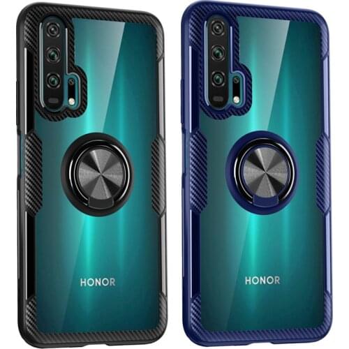 Transparante Ring Case Voor Honor 20 Pro Honor10 8X MAX Honor10 Honor X10 Telefoon Schokbestendig Houder Cover Case Honor 30Pro