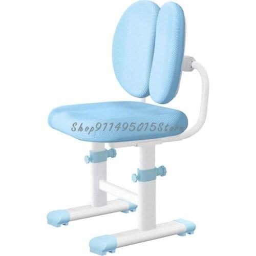 Childrens Study Chair, Student Writing Home Correction Sitting Posture Desk Chair Lift Adjustable Backrest Stool