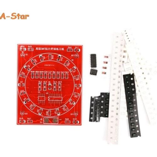 1Set SMD SMT Components Welding Practice Board Soldering Skill Training Beginner DIY Kit Electronic Kit for Self-Assembly
