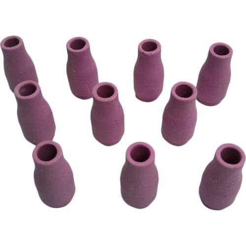 10 Pcs Ceramic Nozzle Welding Ceramic Nozzle Cup TIG Gas Lens Welding Consumables