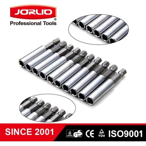 10PCS Magnetic Extend Socket 60MM 1/4 Hexagon Shank Drill Bit Set