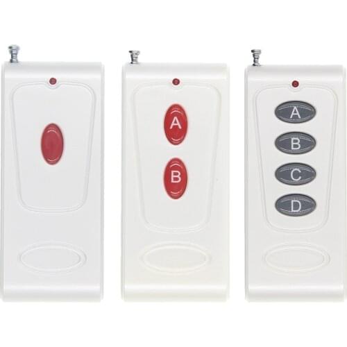 1000M Long Distance 1 2 4 CH Channels 1CH 2CH 4CH RF Wireless Remote Control,315/433 MHz Transmitter