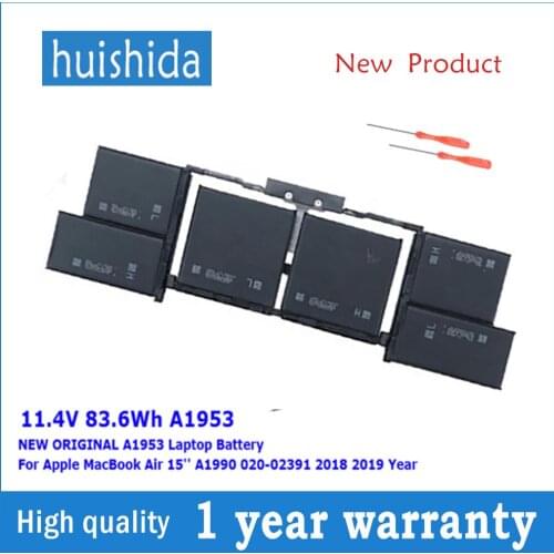 11,4 V 83.6Wh A1953 A1953 new original laptop battery for APPLE MacBook aire 15 "A1990 020-02391 2018 2019 yaer series