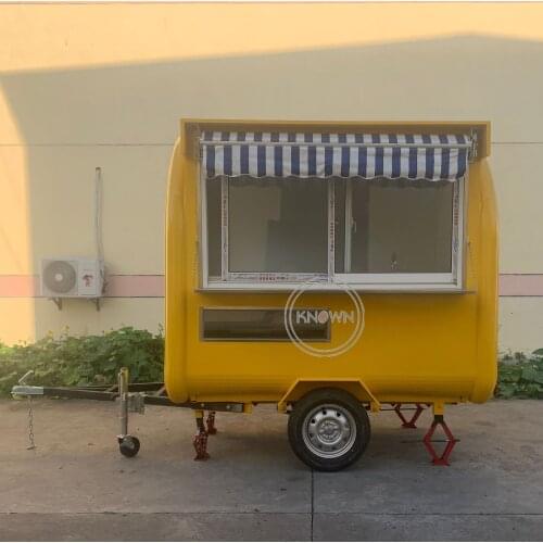 220cm mobile food trailer food cart food truck/ice cream truck/mobile snack food carts for sale with free shipping