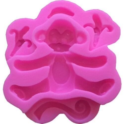 3D Cartoon Animal Shaped Mold Silicone Zoo Animal Cake Mold Chocolate Cookies Ice Tray Handmade Soup Making Mold Tool for DIY
