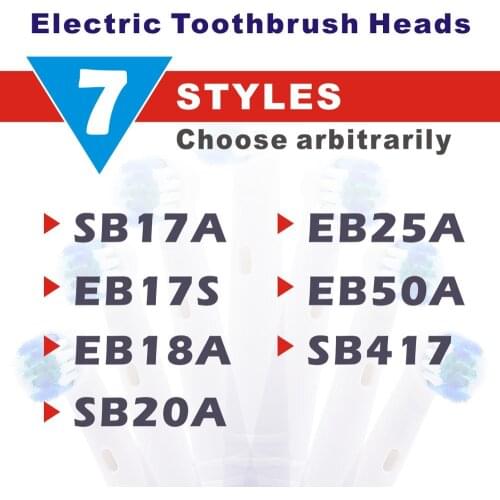 4/8pc Replacement Toothbrush Heads for Oral B Cross Floss Action Precision Soft Bristle Electric Tooth Brushes Head 3D Precision