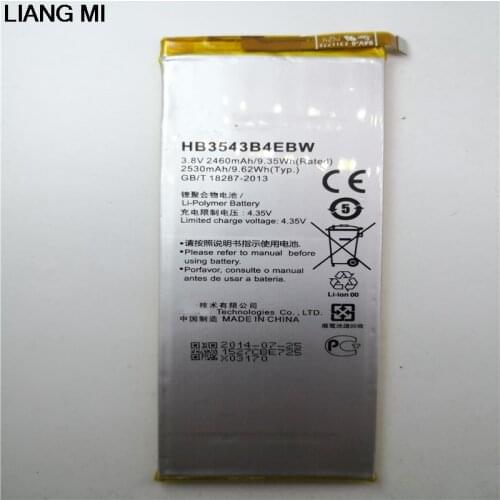 HB3543B4EBW Rechargeable Li-ion phone battery For Huawei Ascend P7 L07 L09 L00 L10 L05 L11 2460mAh with Repair Tools