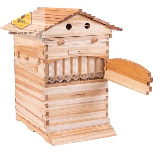Automatic Wooden Bee Box Bee Nest 7pcs Beekeeping Equipment Beekeeper Honey Collection High Quality German Warehouse Deliver