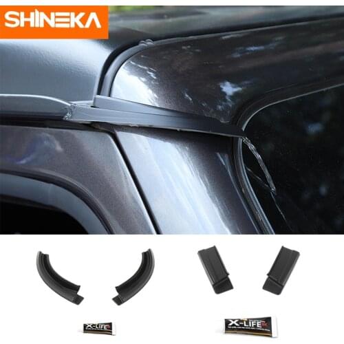 SHINEKA Car Roof Drain Rainwater Diversion Assist Extension Drainage Catheter External Accessories for Jeep Wrangler JL JT 2018
