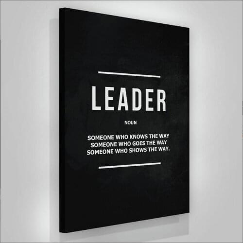 Black Painting Success Motivational Posters Prints Office Decor Modern Art Entrepreneur Leader Noun Motivation Canvas Pictures