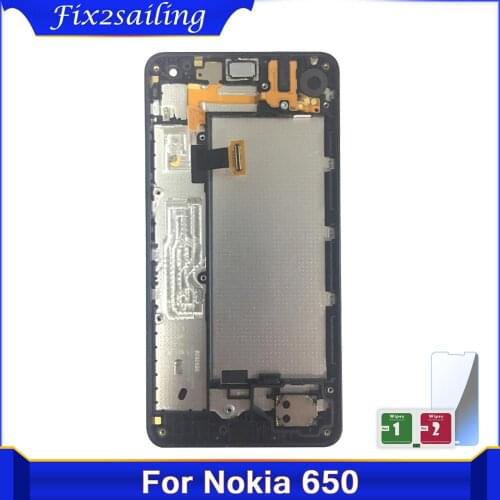 For Nokia Lumia 650 RM-1152 RM-1154 RM-1109 RM-1113 LCD Display + Touch Screen Frame Replacement Parts For Nokia Lumia 650 LCD