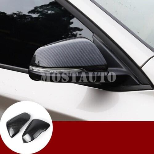 ABS Chrome Rearview Mirror Frame Trim Cover For BMW X2 F39 2017-2019 2pcs Silver/Black Car Accessories Interior Car Decor