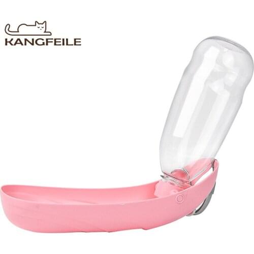 KANGFEILE Dog Water Bottle Dispenser Outdoor Pet Feeders Bowls for Dogs Cats Portable Drinking Water Cup Pet Products D2352