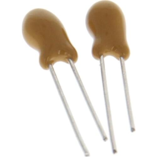 Fielect Hot 1/5/10/15/20/25pcs Yellow Straight Plug Tantalum Capacitor Voltage 25/35/50/16A Capacitor 10uF/22uF/4.7uF Plug-in