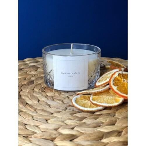 MIA Vanilla Scent Candle in Glass 200 ml 225 cc Soy Wax Aromatherapy Premium Gift