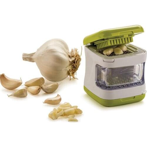 Stainless Steel Garlic Press Garlic Rammer Garlic Cleaner Multifunctional Kitchen Gadget