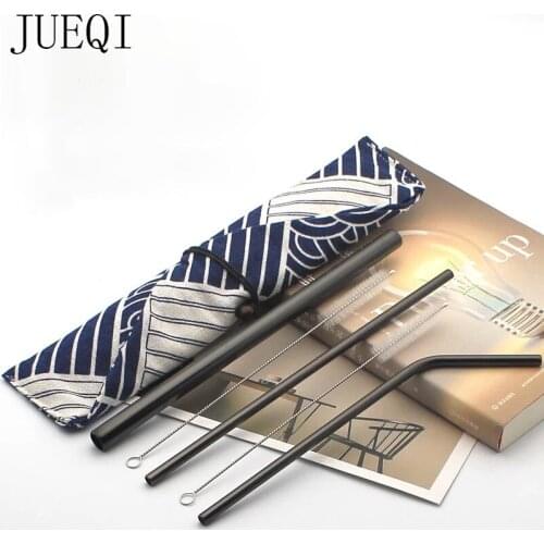 Reusable Metal Drinking Straws Colorful Stainless Steel Sturdy Bendy or Upright Drinks Straw for Mugs + Cleaning Brush