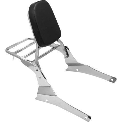 Motorcycle Chrome Backrest Sissy Bar With Luggage Rack For Suzuki Volusia Vl800 Vl400 2001-2004 Boulevard C50 2005-2011