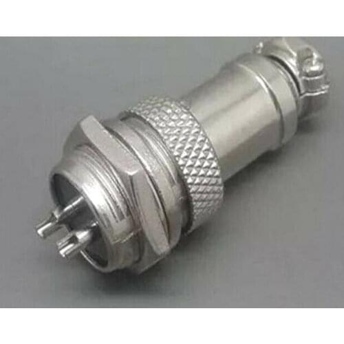 New Aviation plug GX16-2 16mm 2 Pin Screw Type Electrical Plug Socket Connector