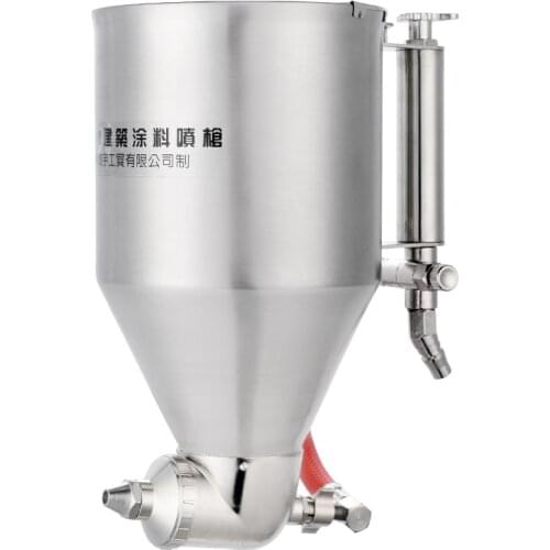 3500ml Air Hopper Spray Gun Paint Texture Drywall Painting Sprayer with 6 Nozzles Air Stucco sprayer Plaster Hopper Gun