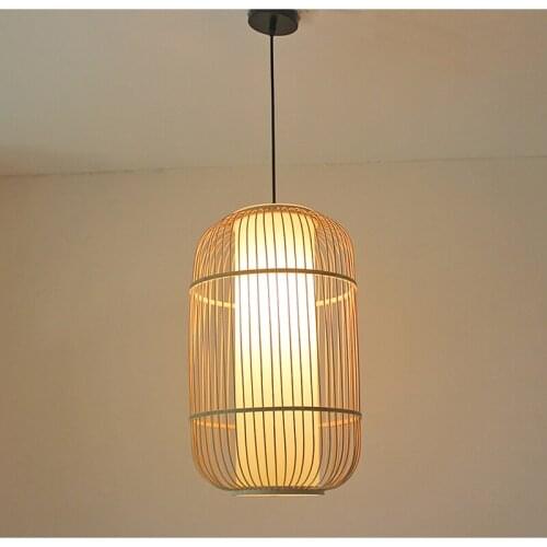 Pendant lamp China bamboo Lantern Indoor Art decor pendant lights For hotel engineering Hanging Lamp e27 Pendant lighting G049
