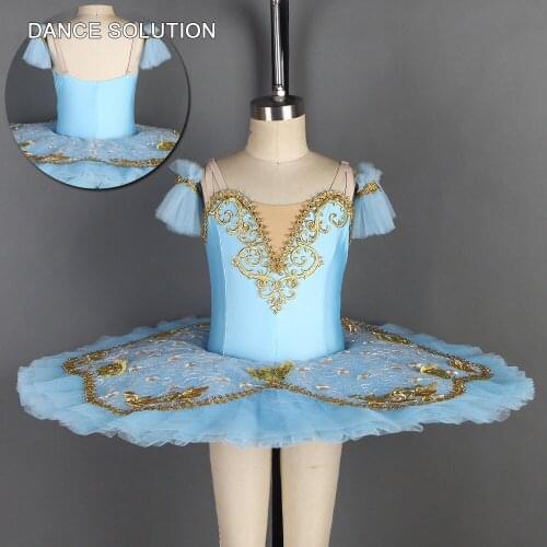 Sky Blue Professional Ballet Tutu for Girls Stage Performance or Competition Ballerina Dance Tutu Costumes Solo Tutus BL020